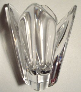 Vintage Sweden Orrefors Crystal Glass Art Vase Signed